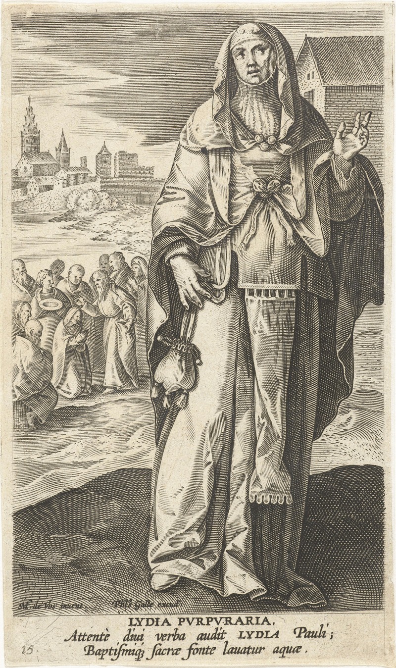 Lydia by Jan Collaert II, 1595 - 1599 — digital art print download