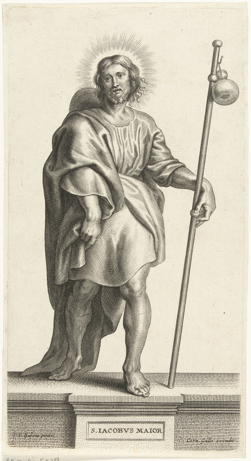 Saint James the Greater by Petrus Clouwet, 1639 - 1670 — digital art print download
