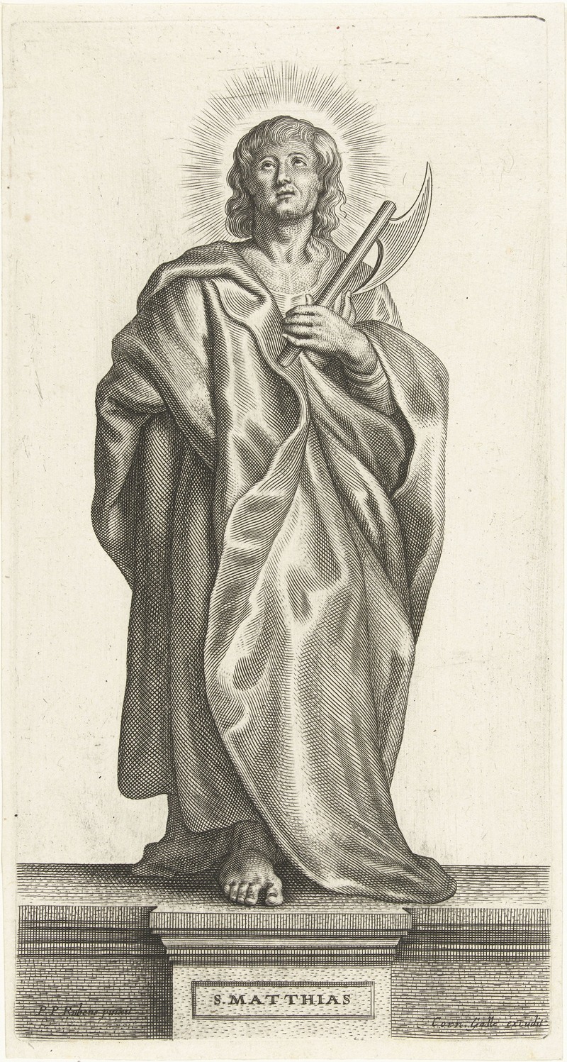 Saint Matthias by Petrus Clouwet, 1639 - 1670 — digital art print download