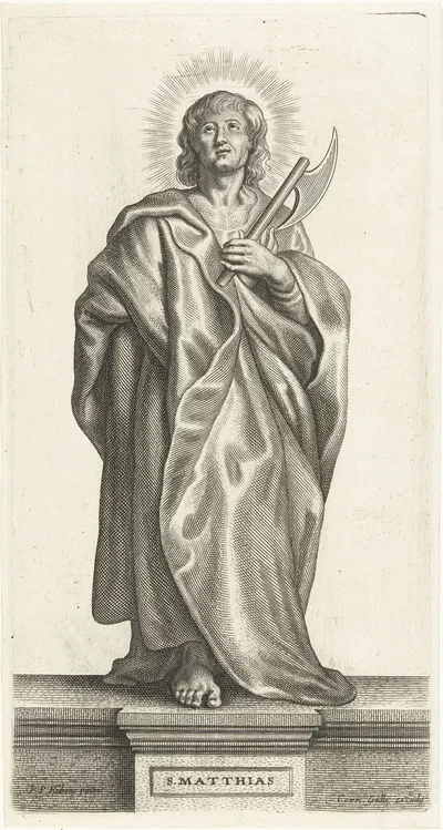 Saint Matthias by Petrus Clouwet, 1639 - 1670 — digital art print download