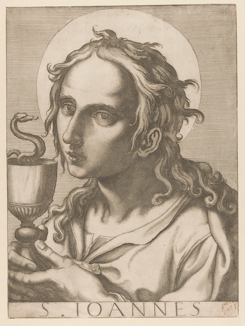 John the Evangelist by Raffaello Schiaminossi, 1606-1607 — digital art print download