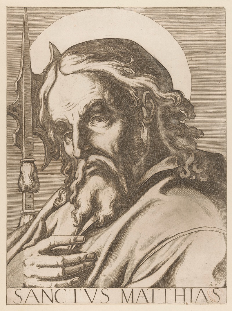 Saint Matthias by Raffaello Schiaminossi, 1606-1607 — digital art print download