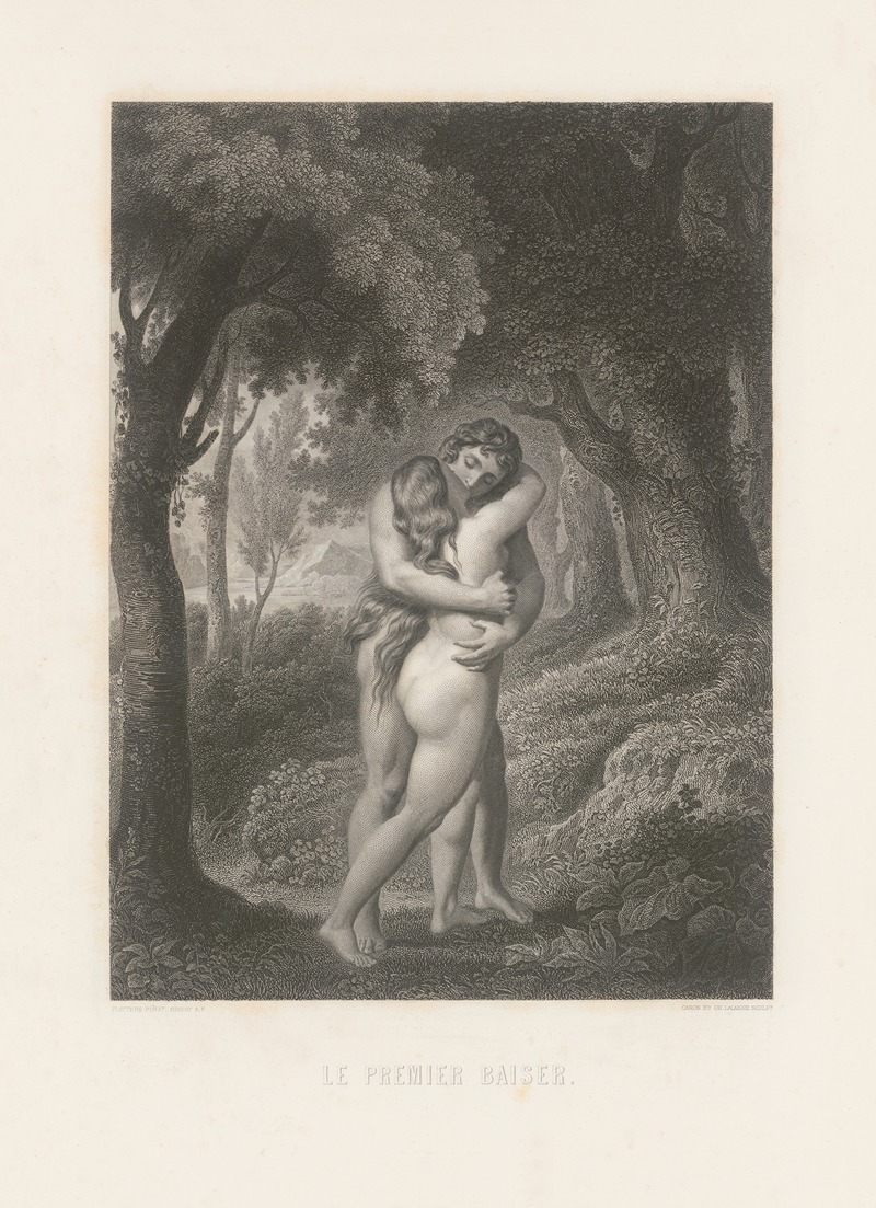 Le premier baiser by Alphonse de Lamartine, 1868 — digital art print download
