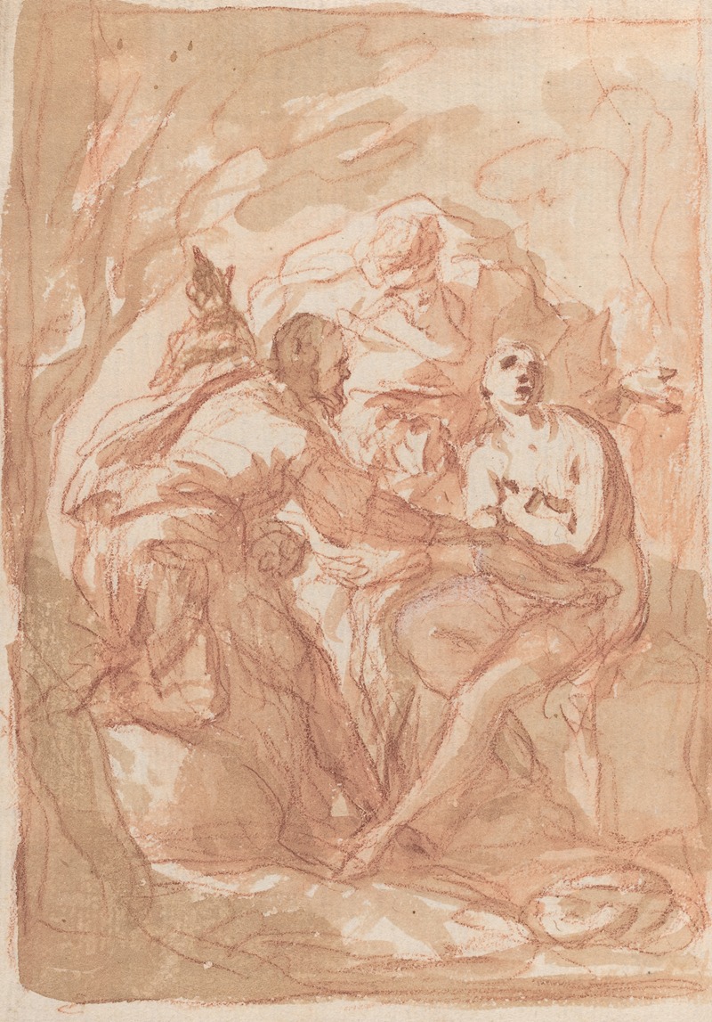 Susanna and the Elders by Иоганн Михаэль Роттмайр, c. 1700 — digital art print download