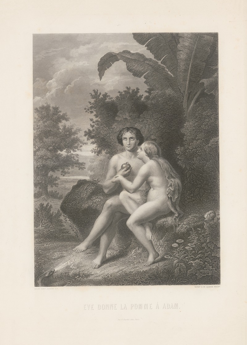 Eve donne la pomme a Adam — Alphonse de Lamartine