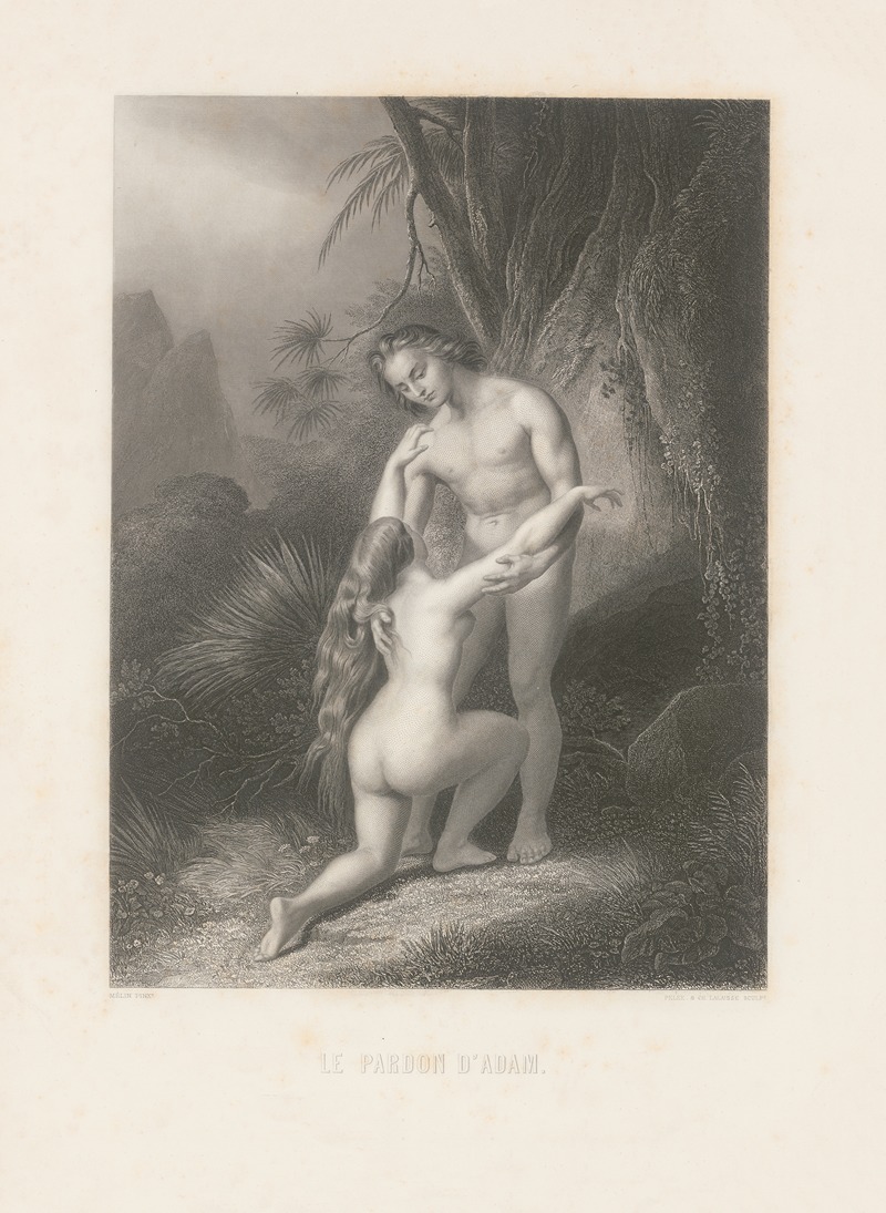 Le pardon d'Adam by Alphonse de Lamartine, 1868 — digital art print download