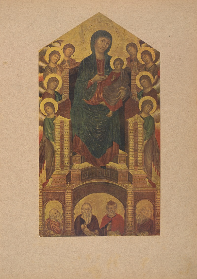 Cimabue, Madonna col Bambino, angeli e santi by Коррадо Риччи, 1910 — digital art print download