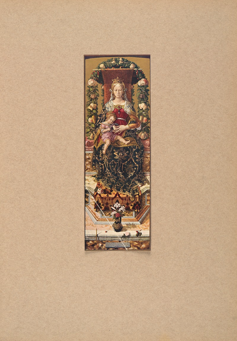 Carlo Crivelli, Madonna della Candeletta by Коррадо Риччи, 1910 — digital art print download