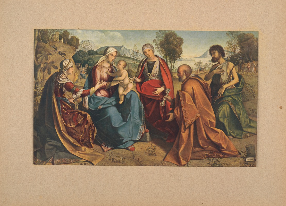 Boccaccio Boccaccino, Sacra Couversazione by Коррадо Риччи, 1910 — digital art print download