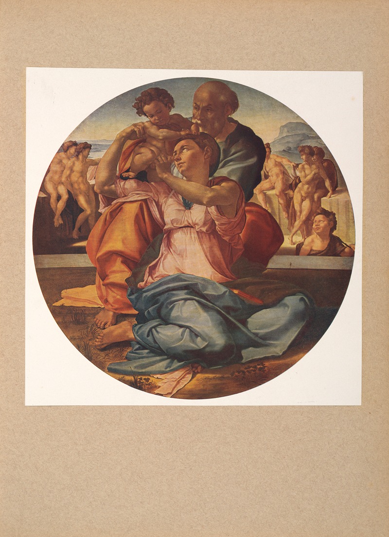 Michelangelo, Sacra Lamiglia by Corrado Ricci, 1910 — digital art print download
