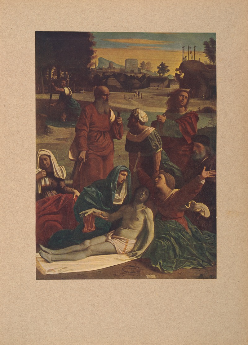 Ortolano, Cristo Deposto by Коррадо Риччи, 1910 — digital art print download