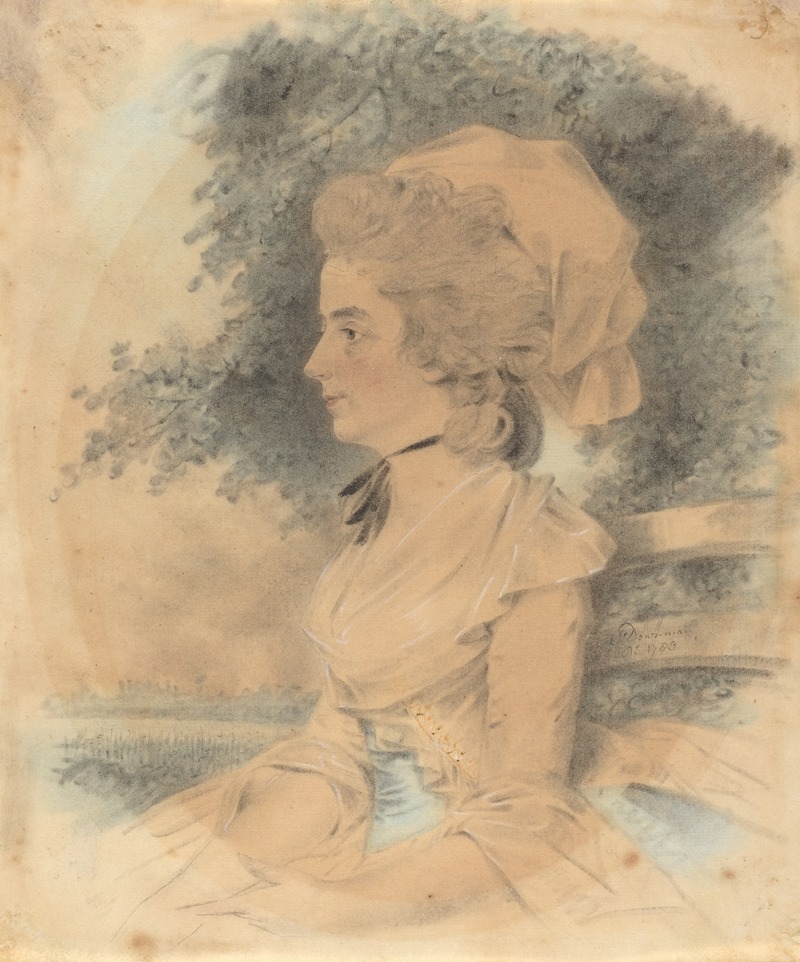 Mrs. George Mills by Джон Даунман, 1783 — digital art print download