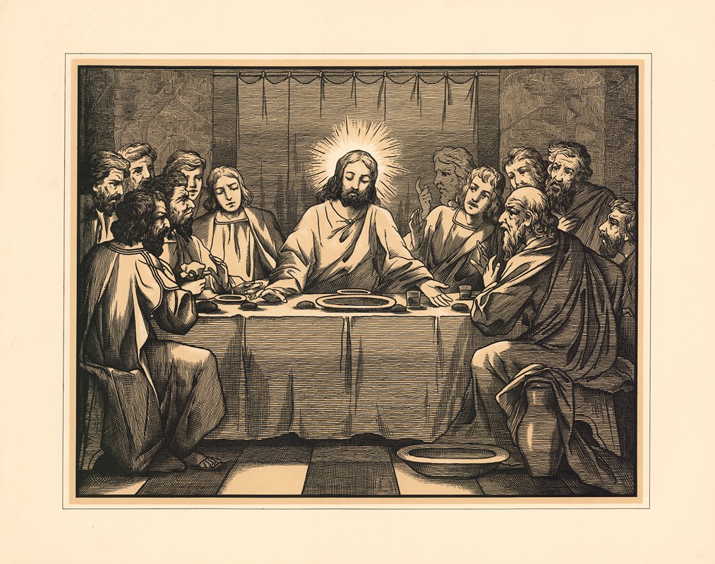 The Holy Communion by Aschendorff, 1906 — digital art print download