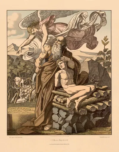Abraham and Isaac by Carl Ehrenberg, 1904 — digital art print download