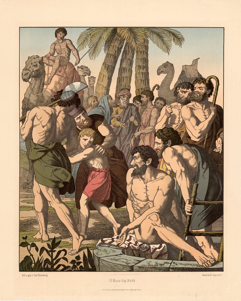 Joseph is sold by his brothers — Carl Ehrenberg