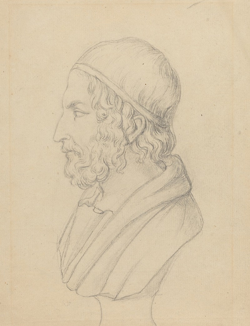 Classical Portrait Bust of a Bearded Man — John Flaxman