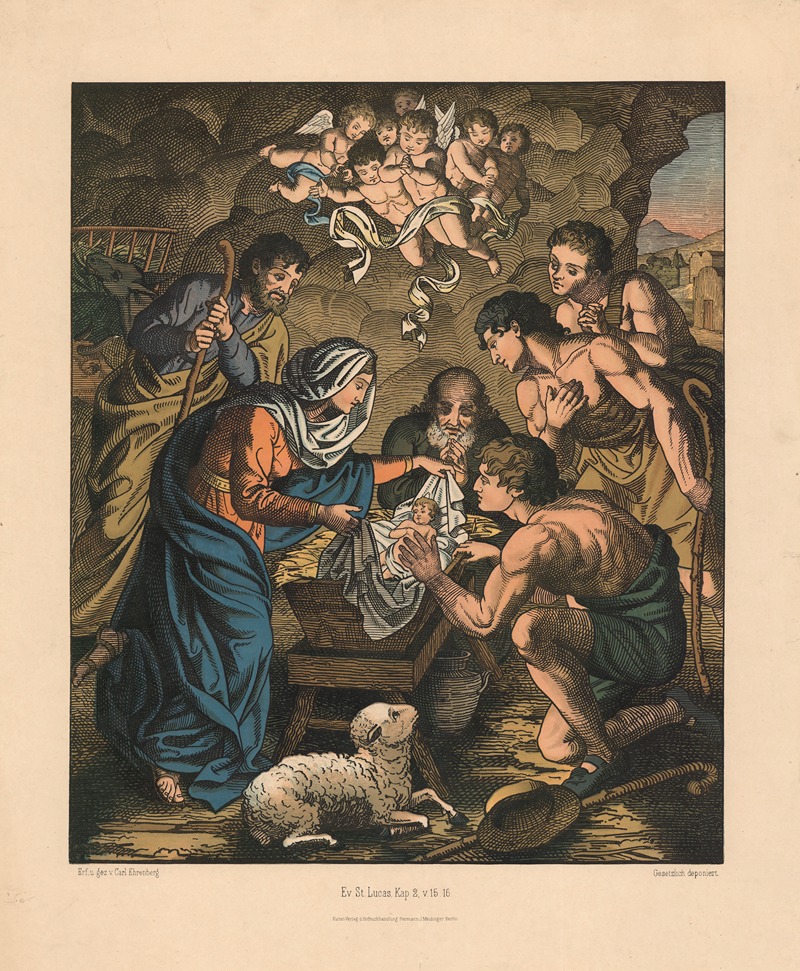The birth of Jesus — Carl Ehrenberg