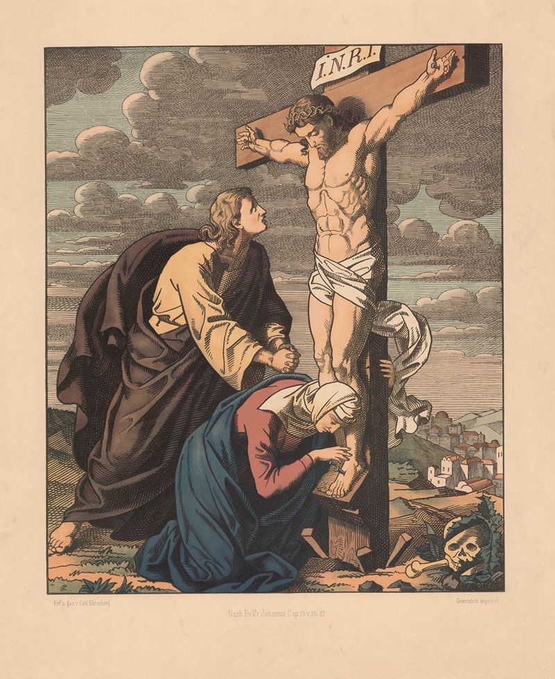 The Crucifixion by Carl Ehrenberg, 1904 — digital art print download