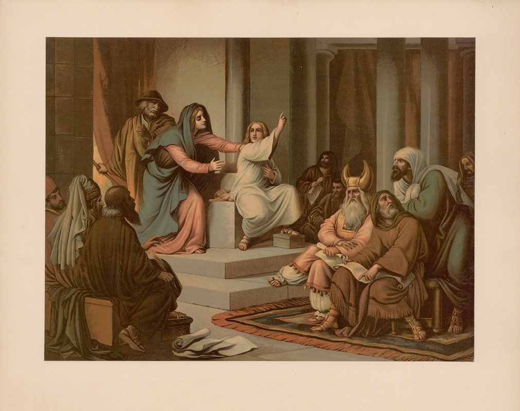 Jesus at age 12 in the temple — Ernst Pessler