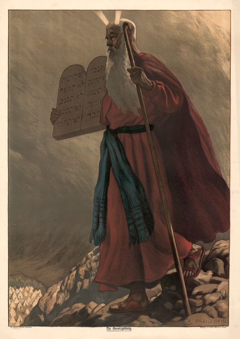 Die Gezetzgebung by Франц Хайн, 1910 — digital art print download