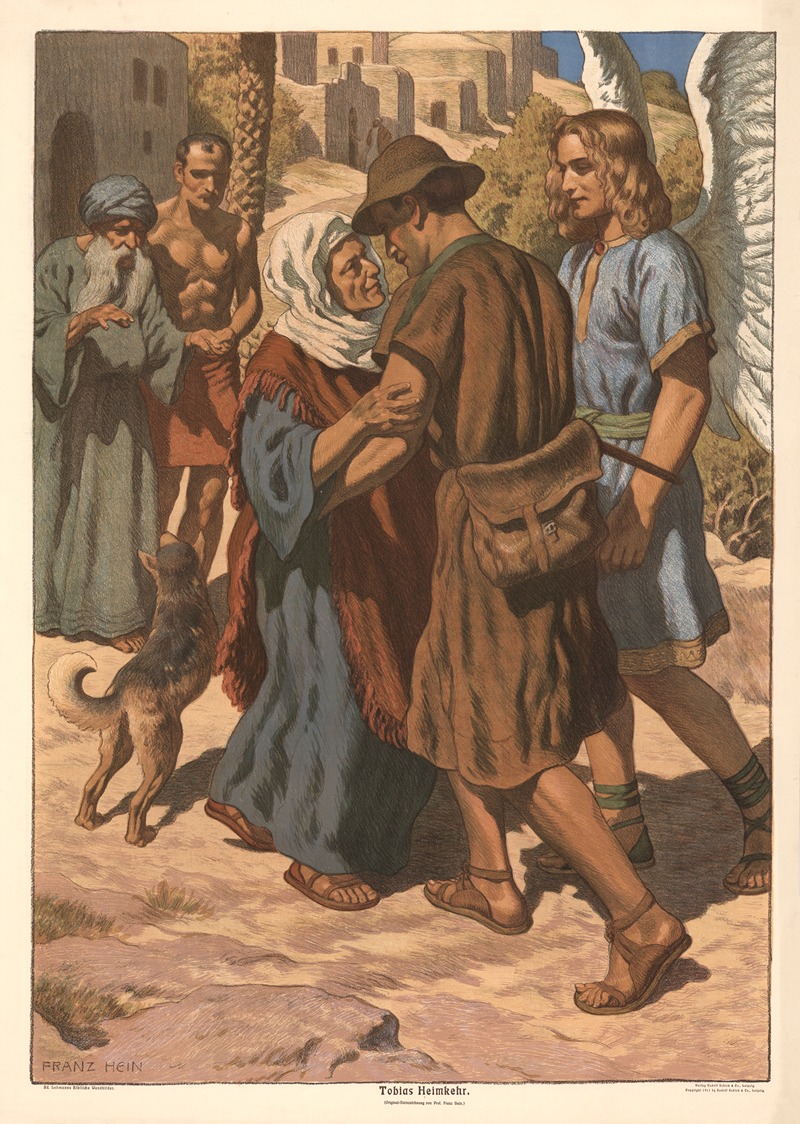 Tobias Heimkehr by Франц Хайн, 1910 — digital art print download
