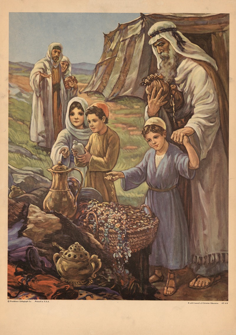 Gifts for the Tabernacle by Gebhard Fugel, 1931 — digital art print download