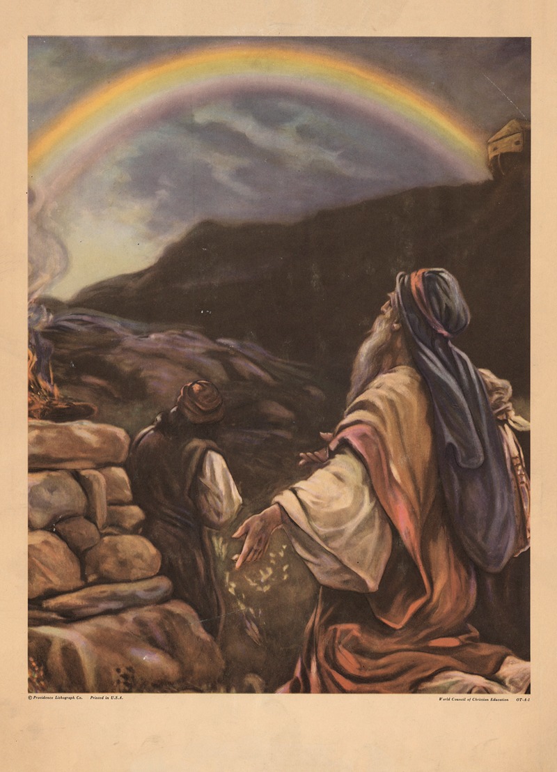 God's promise to Noah by Gebhard Fugel, 1931 — digital art print download
