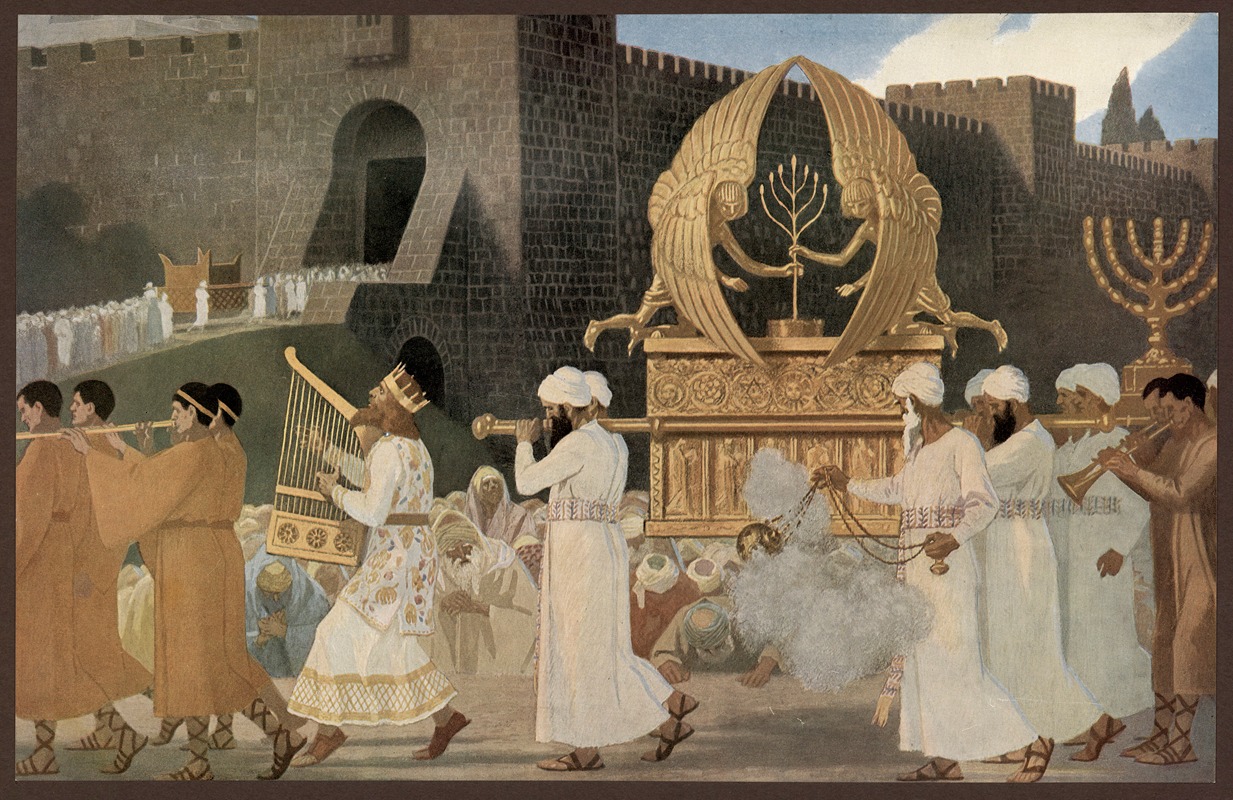 Immigration to Canaan by Gebhard Fugel, 1911 — digital art print download