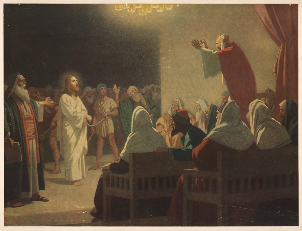 Jesus is questioned by the high priest — Gebhard Fugel