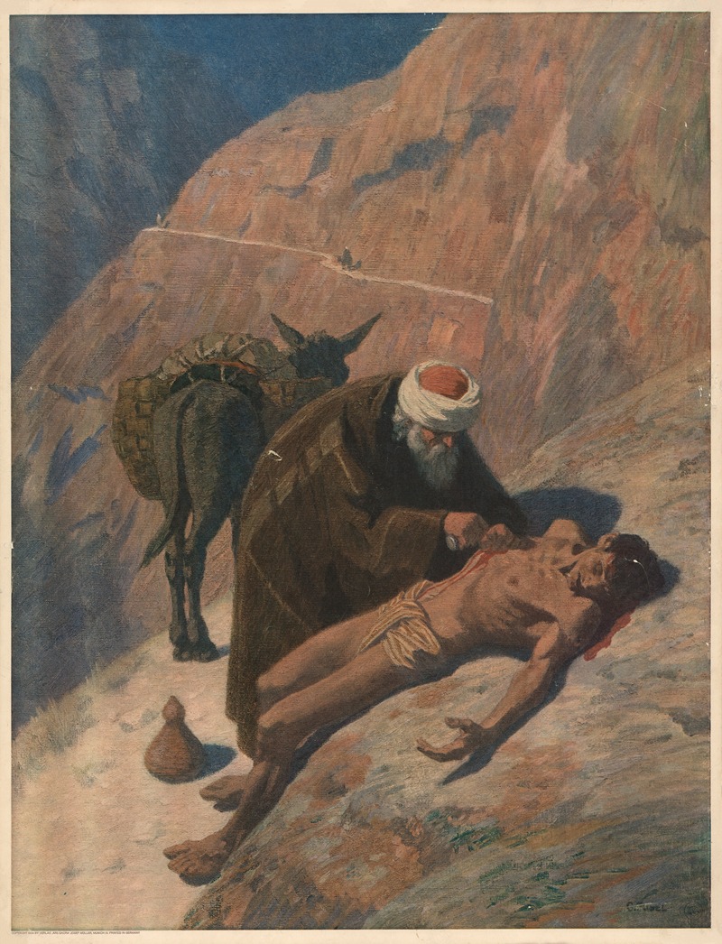 The Good Samaritan by Gebhard Fugel, 1932 — digital art print download