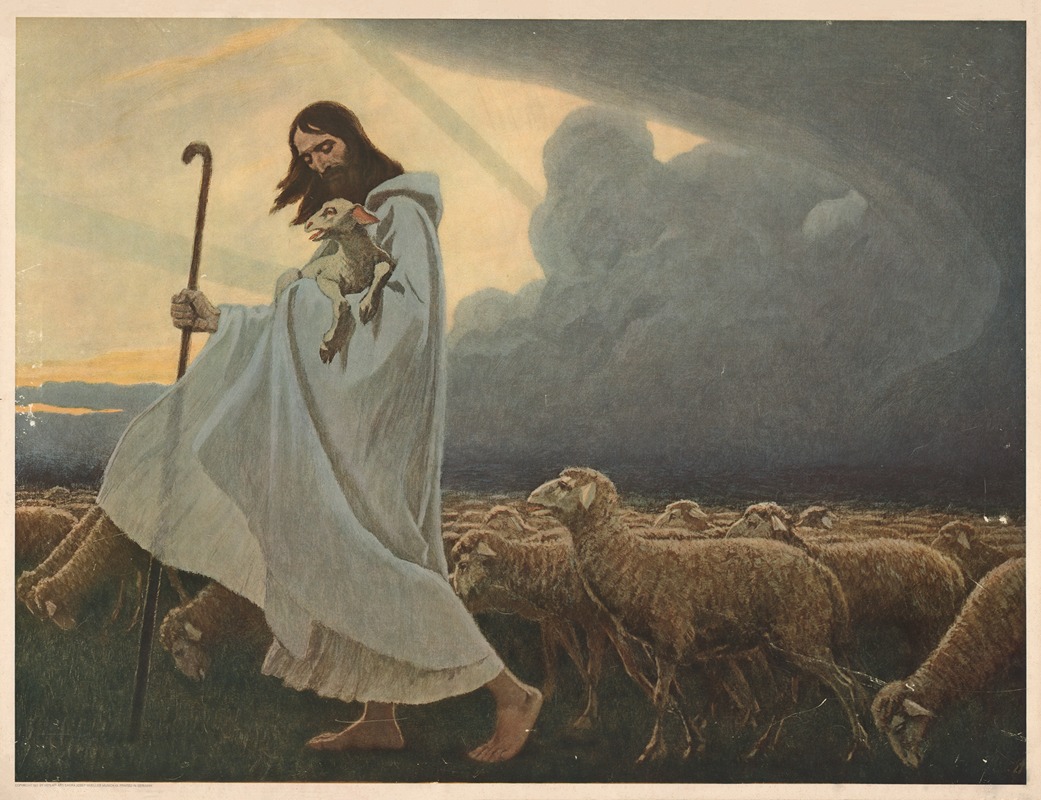 The Good Shepherd by Gebhard Fugel, 1931 — digital art print download