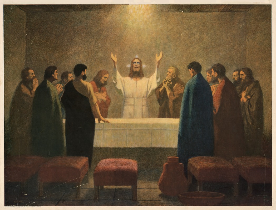 The Lord's Supper by Gebhard Fugel, 1937 — digital art print download