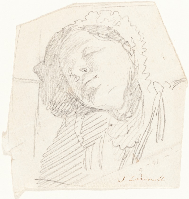 A Woman Resting by Джон Линнелл — digital art print download