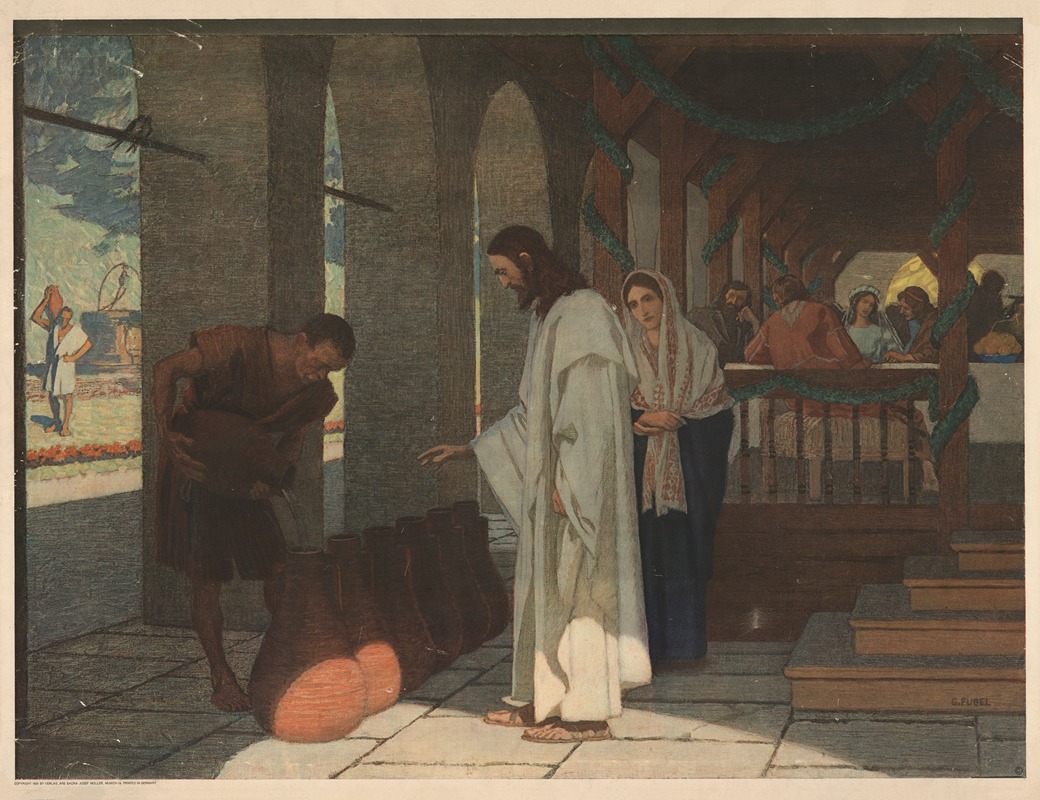 The wedding in Kfar Khaura by Gebhard Fugel, 1931 — digital art print download
