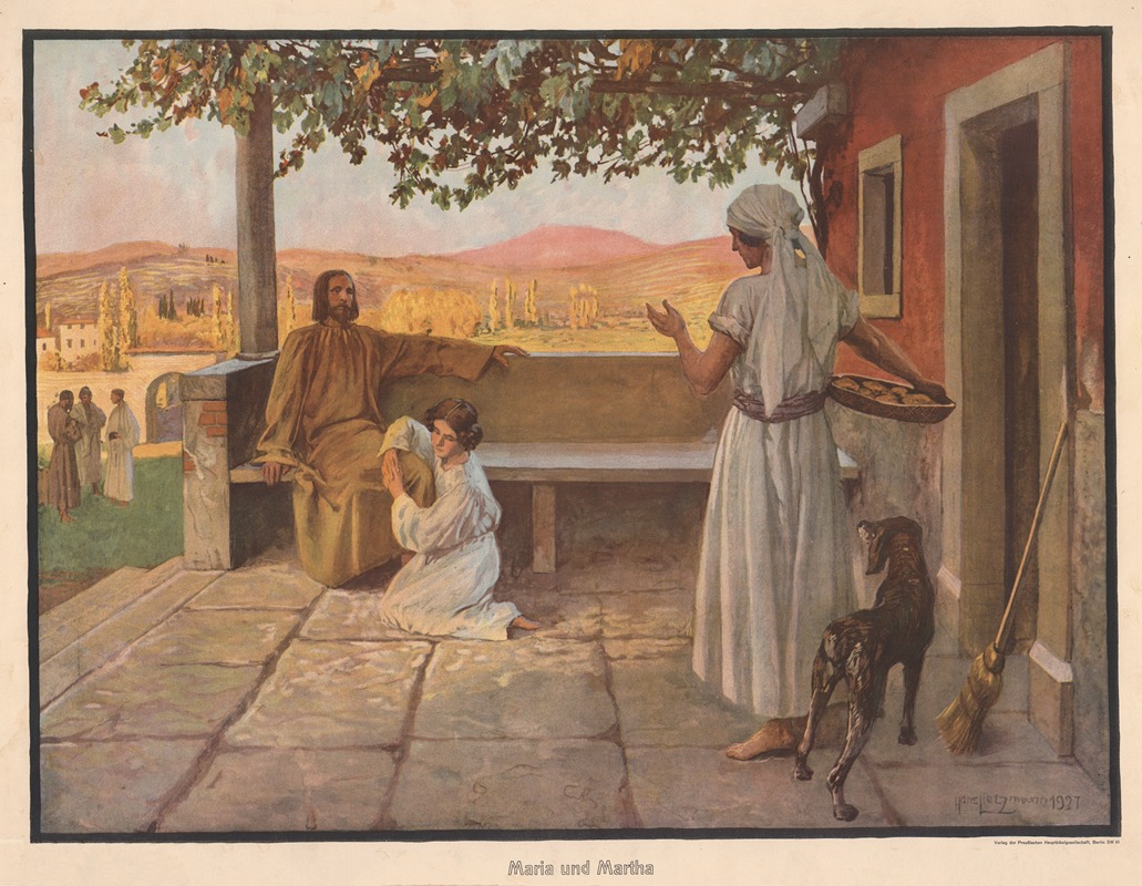 Maria und Martha by Ганс Лиццманн, 1927 — digital art print download