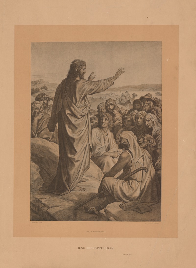 Bjergprædikenen by Heinrich Hofmann, 1904 — digital art print download