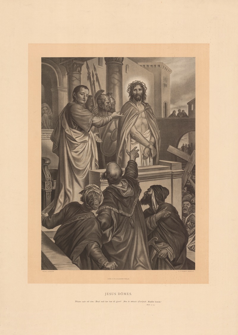 Jesus dømmes by Heinrich Hofmann, 1904 — digital art print download