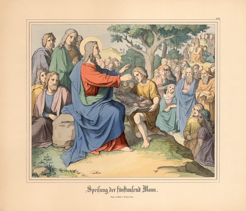 Speisung der fünftausend Hann by Johann Nepomuk Heinemann — digital art print download