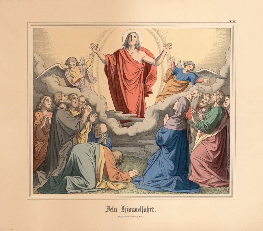 Jesu Himmelfahrt by Johann Nepomuk Heinemann — digital art print download