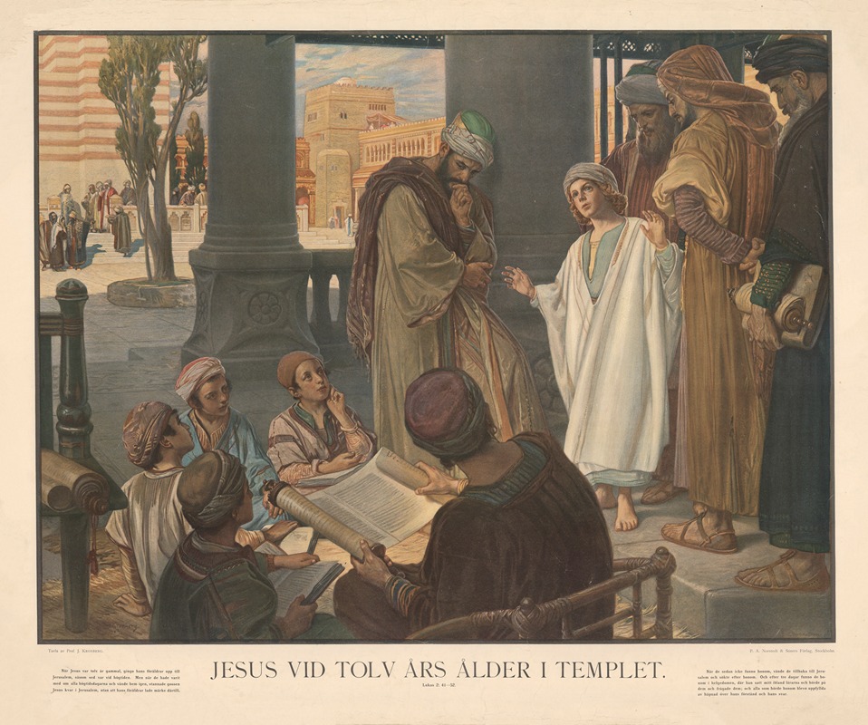 Jesus vid tolv års ålder i templet — Julius Kronberg