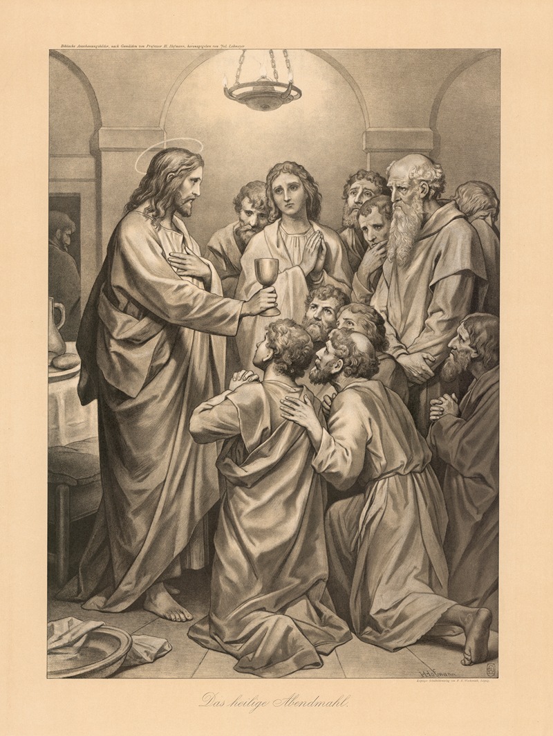 The Holy Communion by Julius Lohmeyer, 1897 — digital art print download