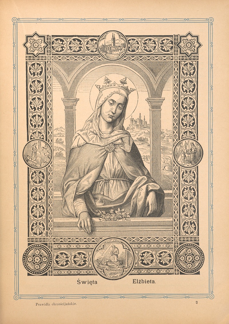 Święta Elżbieta by Otto Bitschnau, 1912 — digital art print download