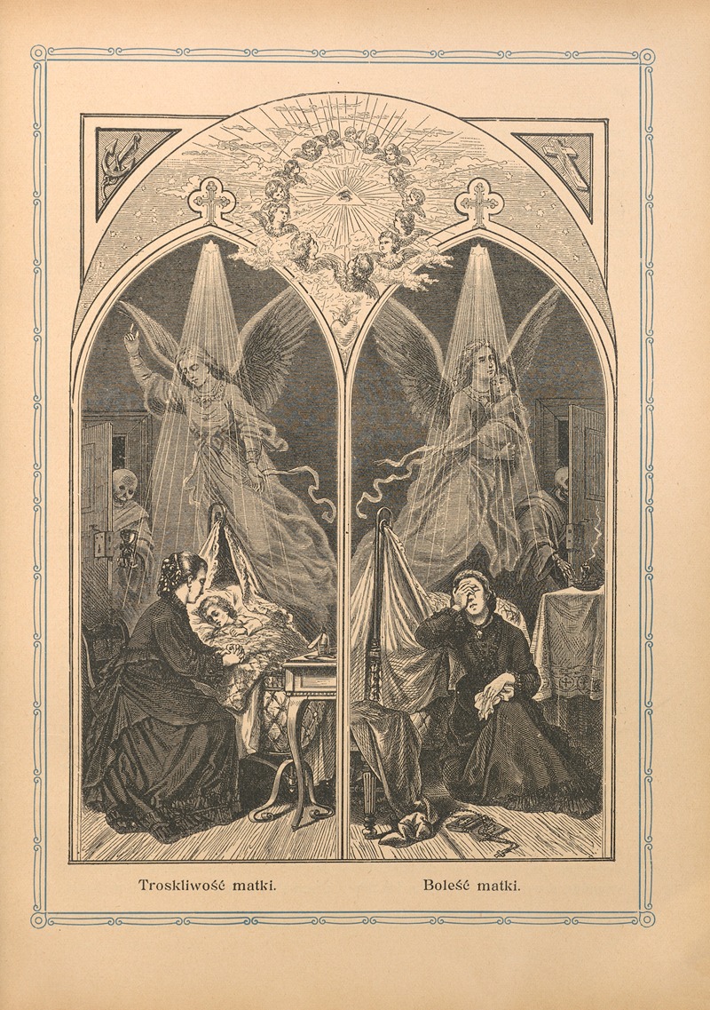 Troskliwość matki, Boleść matki by Otto Bitschnau, 1912 — digital art print download