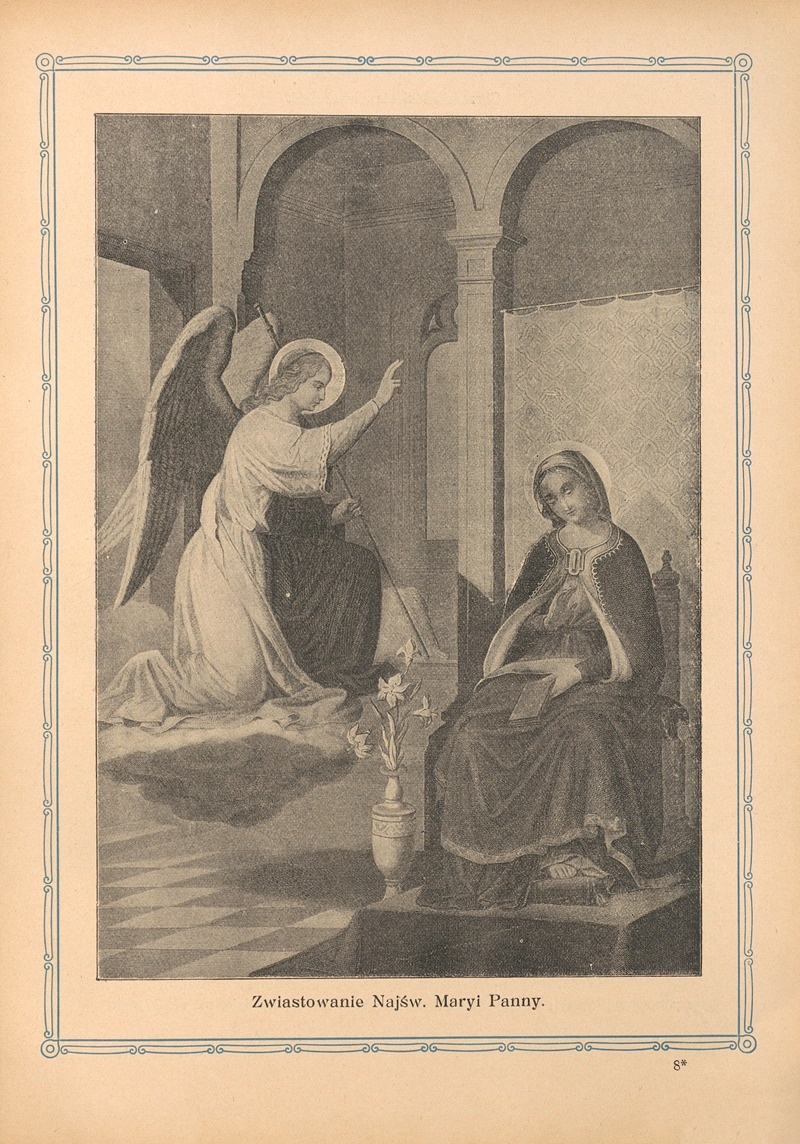 Zwiastowanie Najśw. Maryi Panny by Otto Bitschnau, 1912 — digital art print download