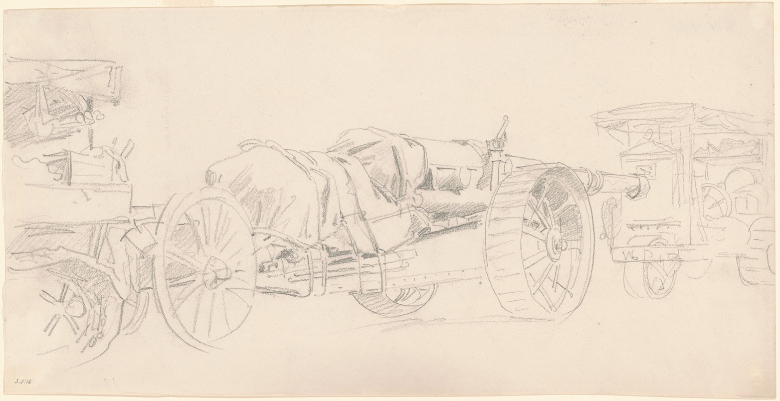 Cannon Trailers, France by Джон Сингер Сарджент, 1918 — digital art print download