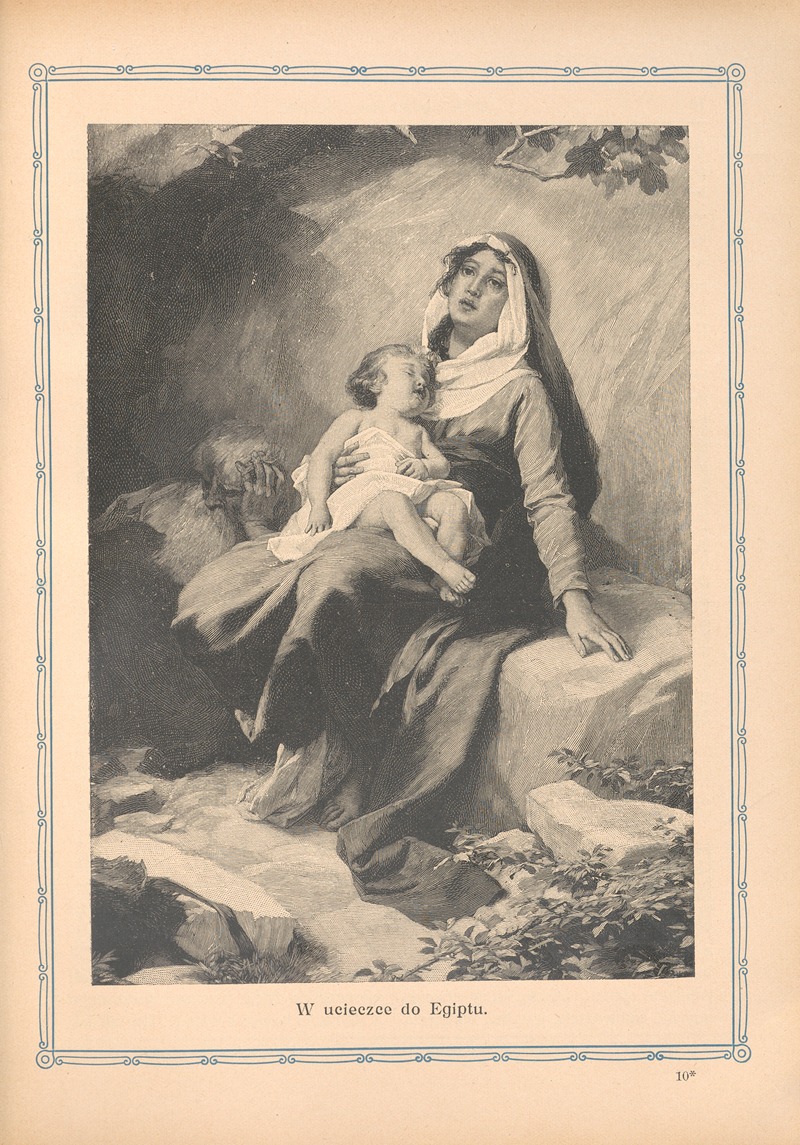 W ucieczce do Egiptu by Otto Bitschnau, 1912 — digital art print download