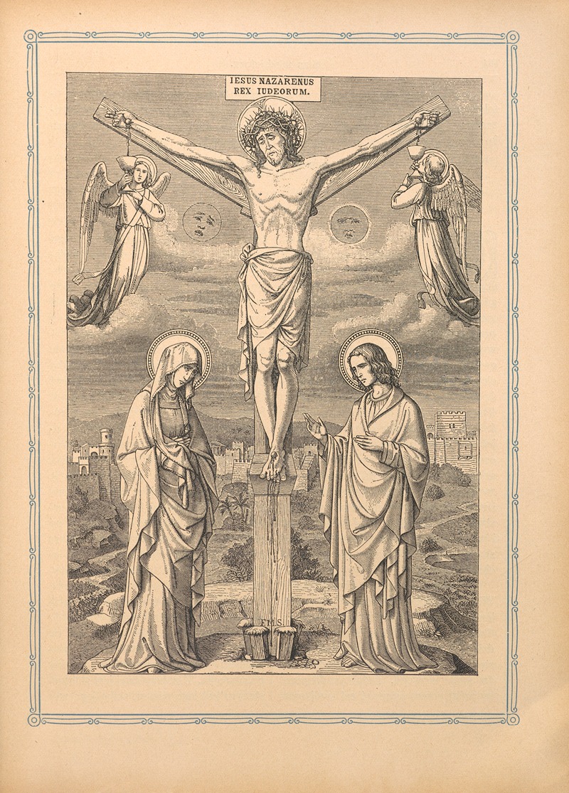 IESUS NAZARENUS by Otto Bitschnau, 1912 — digital art print download