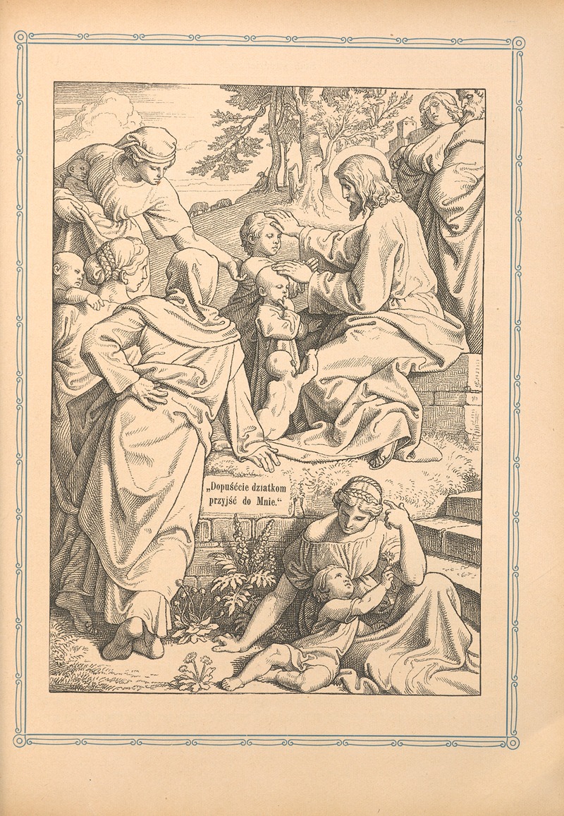 Dopuśćcie dziatkom przyjść do Mnie by Otto Bitschnau, 1912 — digital art print download