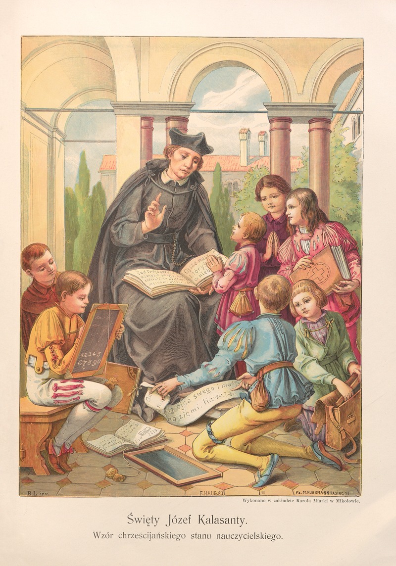 Święty Józef Kalasanty by Otto Bitschnau, 1912 — digital art print download