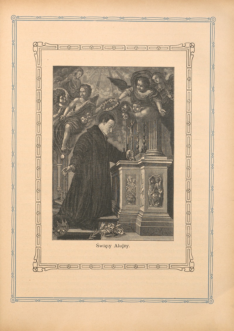 Święty Alojzy by Otto Bitschnau, 1912 — digital art print download